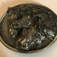 Image 2 of 1984 Pharaohs Horses belt buckle small
