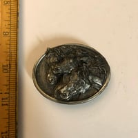 Image 1 of 1984 Pharaohs Horses belt buckle small