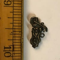 Image 3 of Vintage sterling silver motorcycle charm, stamped .925 with hallmarks 