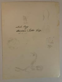 Image 2 of 1980’s hand drawn tattoo flash sheet Markus Dewey panther signed