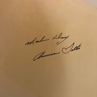 Image 4 of 1980’s hand drawn tattoo flash sheet Markus Dewey hawk signed