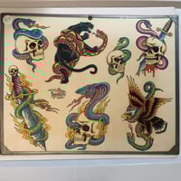 Image 1 of Official tattoo brand vintage taped production board