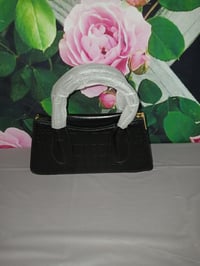 Image 3 of Womens Hot pink, Green, and Black pocketbooks 