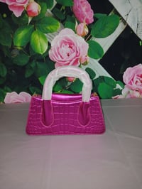 Image 4 of Womens Hot pink, Green, and Black pocketbooks 