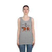 Image 6 of Easy Tiger Tank Top — Retro Pinup Girl with Tiger Graphic