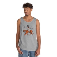 Image 7 of Easy Tiger Tank Top — Retro Pinup Girl with Tiger Graphic
