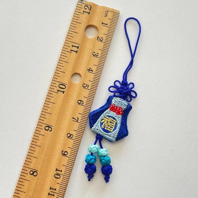 'fortune pouch' traditional korean norigae charms