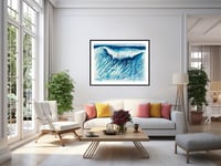 Image 4 of Raymond Pettibon - From Life To Draw, Giclee Print on Canvas or Paper, California Surfer Poster