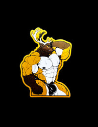Buck Bodybuilder Sticker
