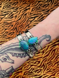 Image 1 of Sterlingsilber Armreifen mit Türkis 