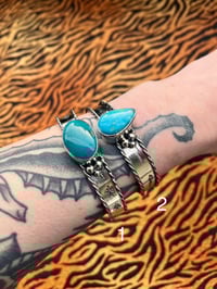 Image 2 of Sterlingsilber Armreifen mit Türkis 