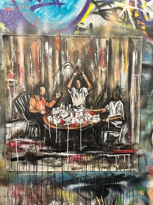 SOY SAUCE ORIGINAL PAINTING 30x30"