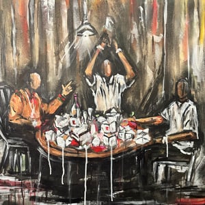 SOY SAUCE ORIGINAL PAINTING 30x30"