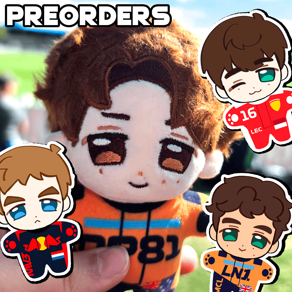 Image of [PREORDER] F1 Driver Plush Dolls!