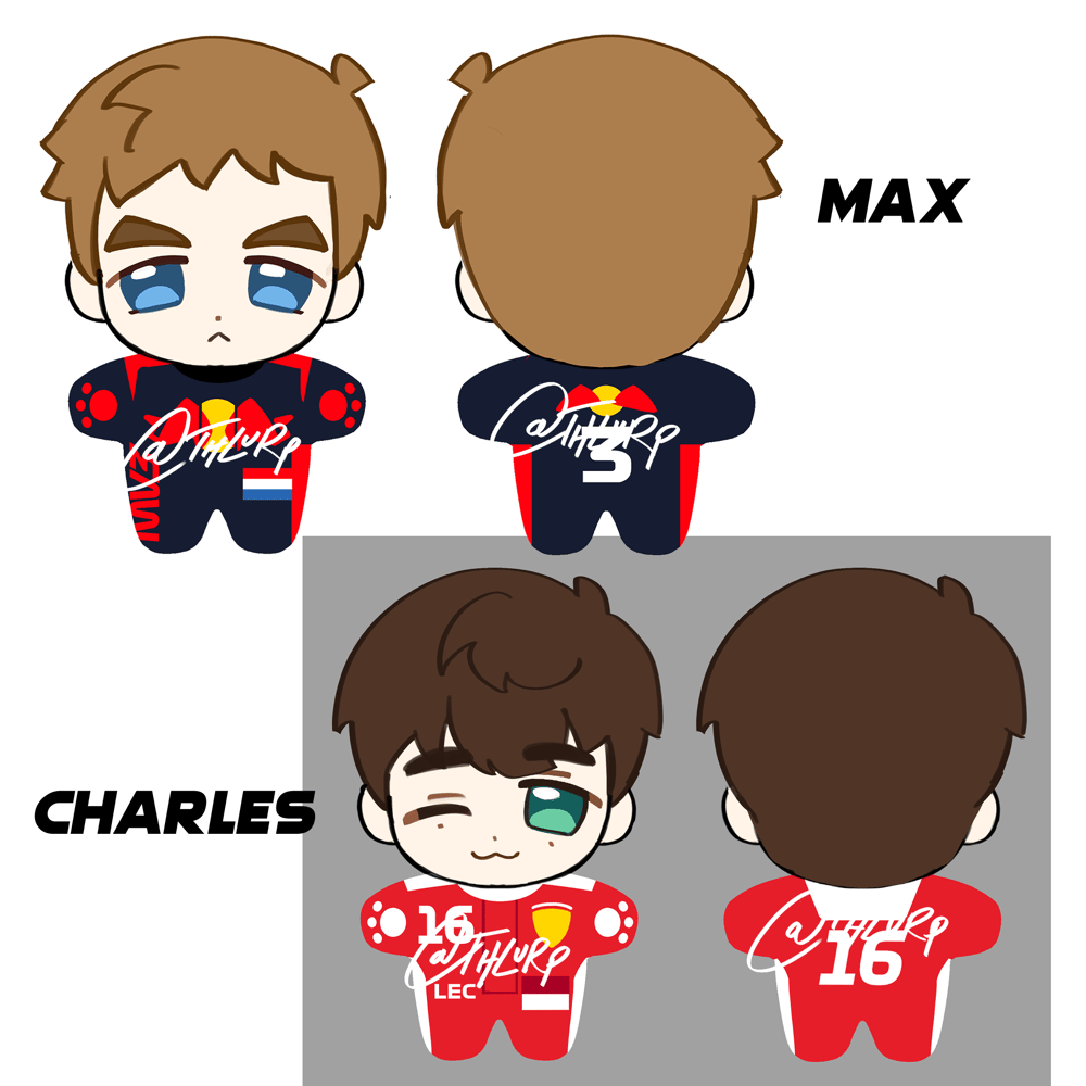Image of [PREORDER] F1 Driver Plush Dolls!