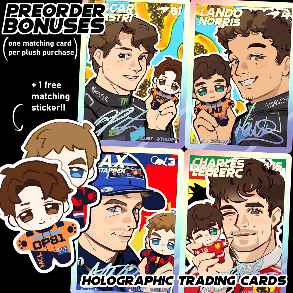 Image of [PREORDER] F1 Driver Plush Dolls!