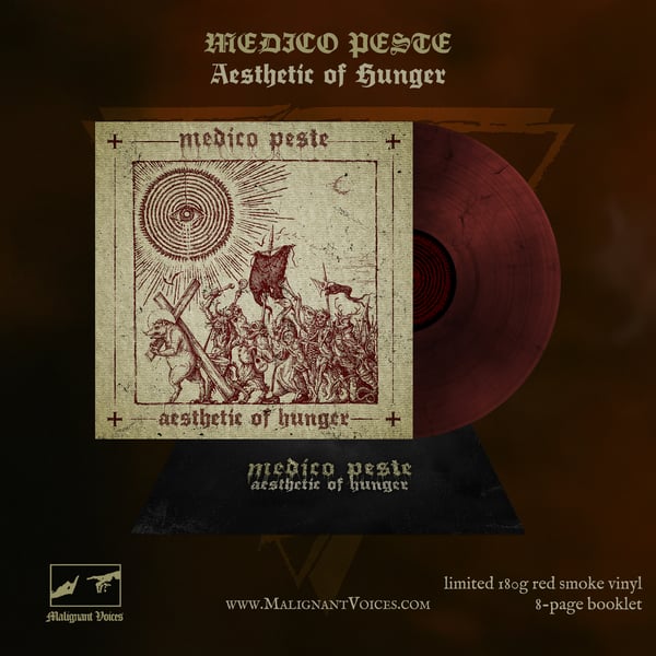 Image of MEDICO PESTE - Aesthetic of Hunger LIMITED RED SMOKE VINYL. PRE-ORDER 22.05.2026