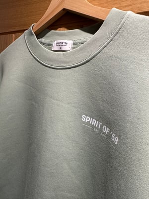 Image of Spirit of ‘58  sweatshirt in eucalyptus green
