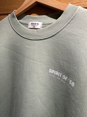 Image of Spirit of ‘58  sweatshirt in eucalyptus green