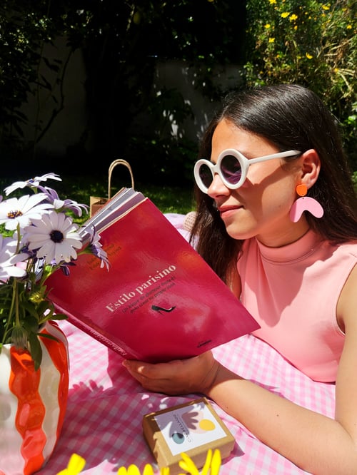 Image of Pendientes ARIANE - Naranja-rosa