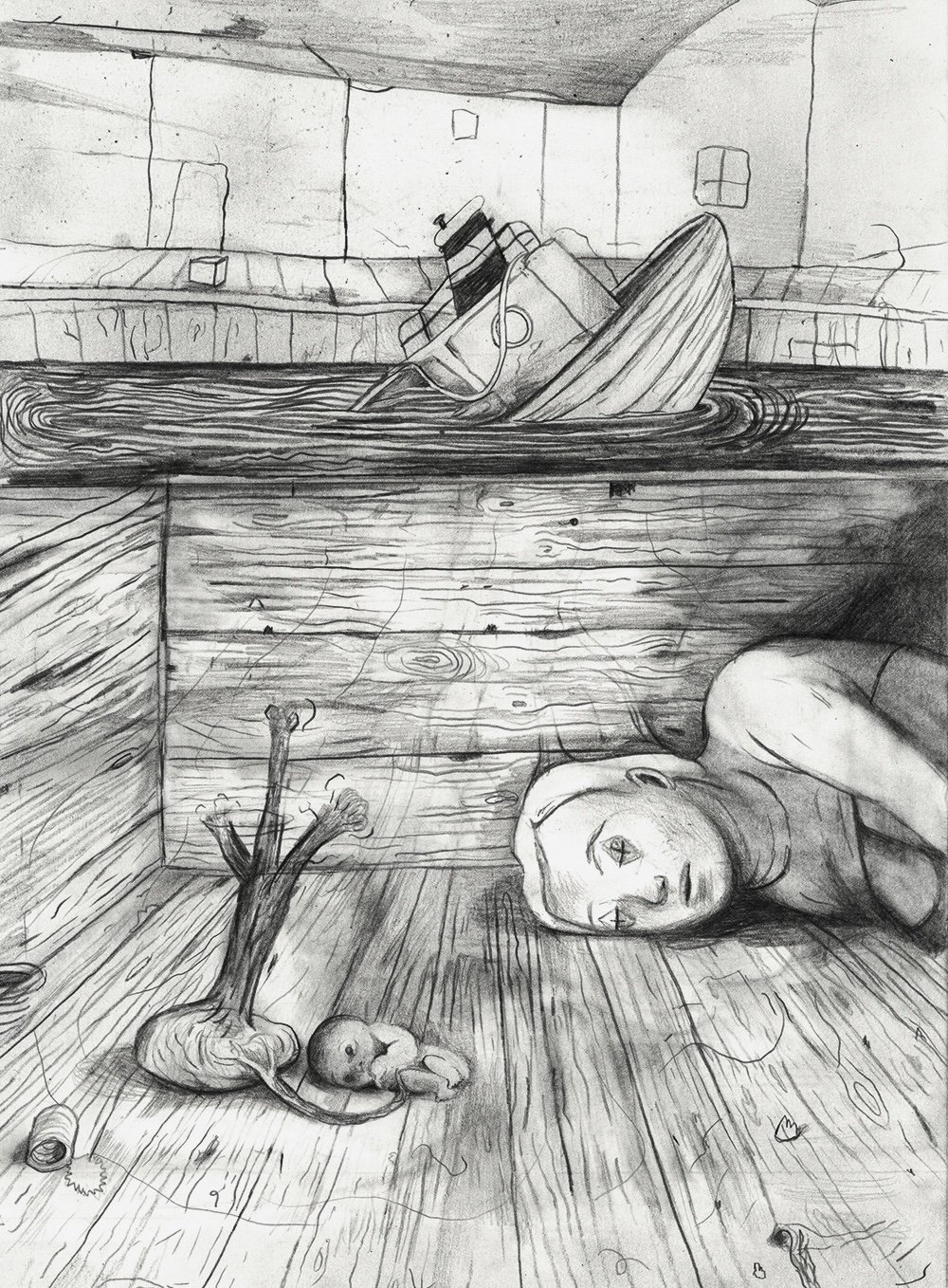 Image of Fødsel på havneplanker