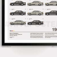 Image 3 of 1984 Race of Champions Mercedes 190E 2.3-16 Senna Poster