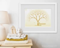Image 3 of A4 (21x30cm) custom family tree print: keepsake gift