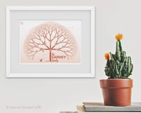 Image 2 of A4 (21x30cm) custom family tree print: keepsake gift