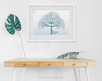 Image 3 of A3 (30x42cm) custom family tree print: genealogy wall art