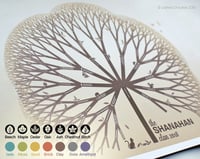 Image 1 of A1 (60x84cm) custom family tree print: ethical sustainable gift