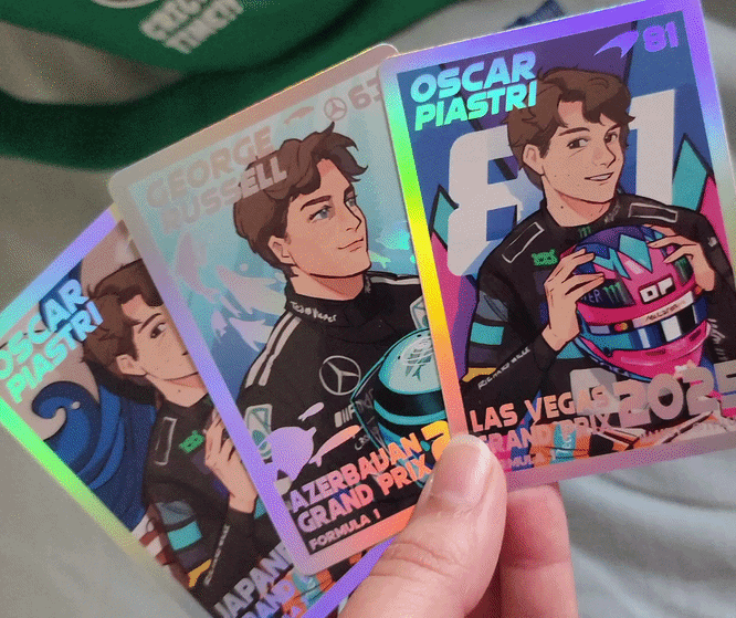 Image of F1 Oscar & George Special Helmet Cards