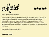 Image 5 of A1 (60x84cm) custom family tree print: ethical sustainable gift