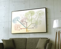 Image 2 of A0 (84x120cm) custom family tree print: bespoke wall art