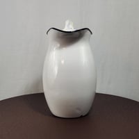 Image 6 of  Enamelware Water Pitcher With Blue Trim, L&G Mfg. #950