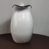 Image 7 of  Enamelware Water Pitcher With Blue Trim, L&G Mfg. #950