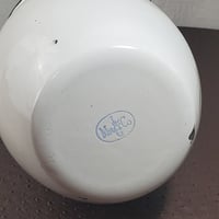 Image 11 of  Enamelware Water Pitcher With Blue Trim, L&G Mfg. #950