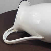 Image 12 of  Enamelware Water Pitcher With Blue Trim, L&G Mfg. #950
