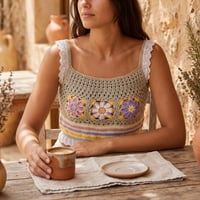 Image 2 of Top Puntillas de Broderí