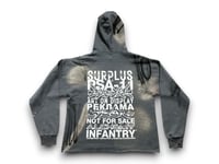 Image 2 of Sade Adu 2pac lauren Hill custom upcycled reworked Screen Print gray bleached hoodie