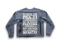 Image 2 of Sade Adu Lauren hill custom upcycled reworked Screen Print ash blue sweatshirt