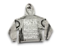 Image 2 of Sade Adu 2pac custom upcycled reworked Screen Printb gray hoodie