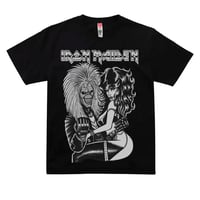 Iron Maiden Woman in uniform t shirt 