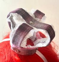 Image 2 of pink plaid x white mini crown