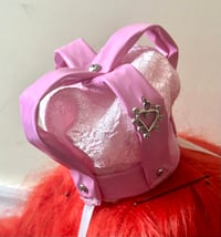 Image 1 of pink x pink pvc mini crown