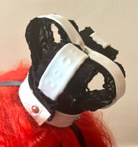 Image 2 of white x black pvc mini crown
