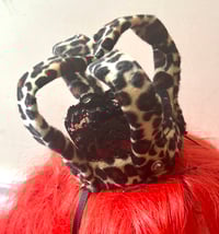 Image 1 of leopard print mini crown