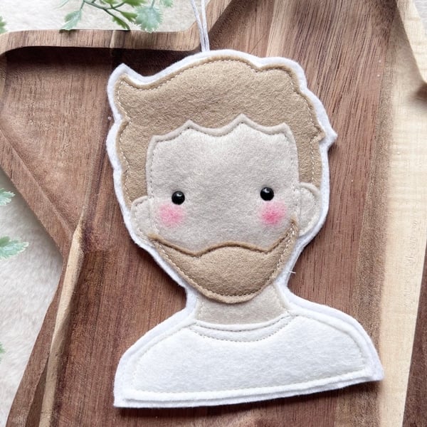 Image of Alex Warren felt decoration