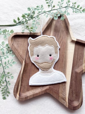 Image of Alex Warren felt decoration