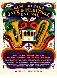 Unofficial New Orleans Jazz Fest 2026 Poster 