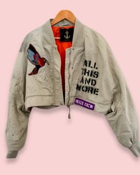 Image 2 of MARILYN  VINTAGE ¥ BOMBER JACKET ¥ UNISEX ¥ UPCYCLED ¥ IBIZA